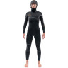 Гидрокостюм женский DAKINE WOMEN'S CYCLONE ZIP FREE HOODED 5/4mm Black Размер 12 DK21W54HC (0604565435484)